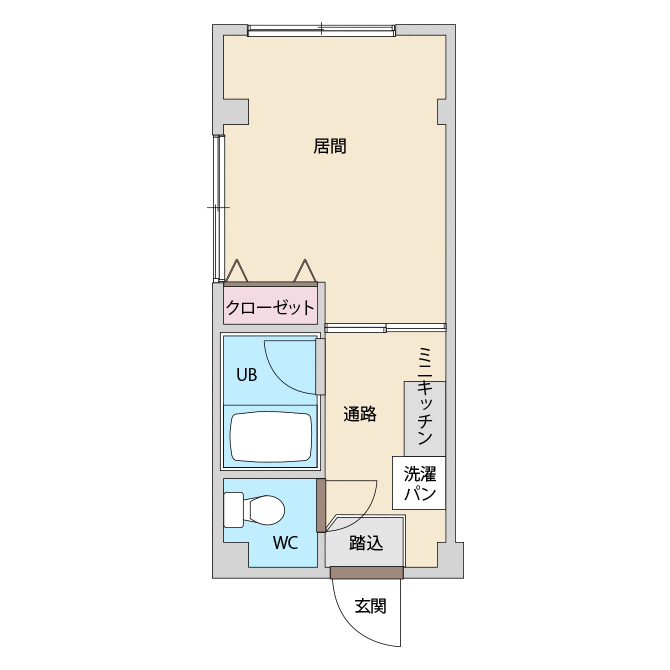 105号室　平面図