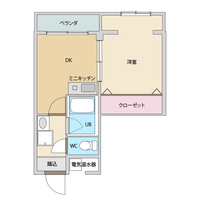 202号室　平面図