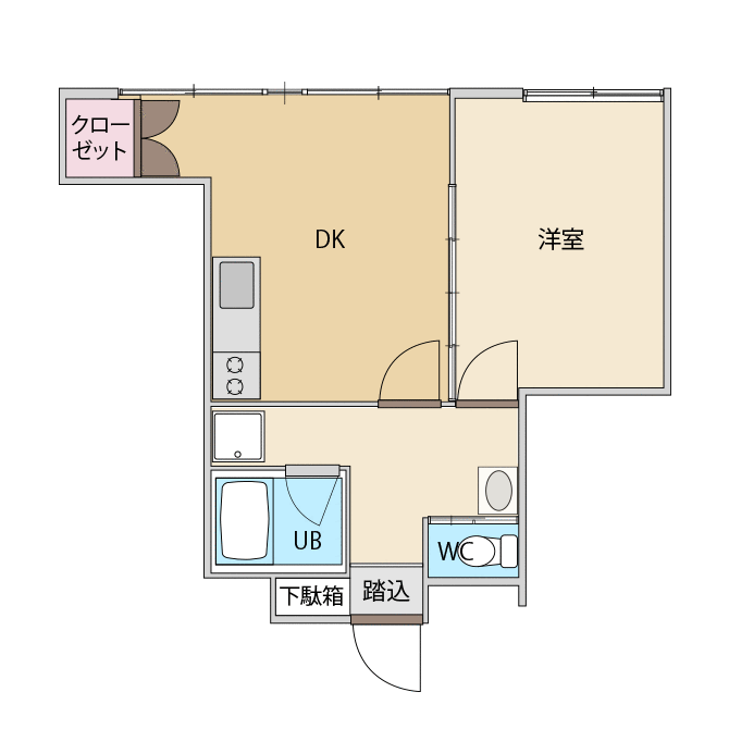 302号室　平面図