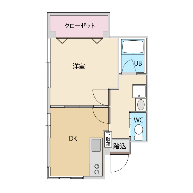 303号室　平面図